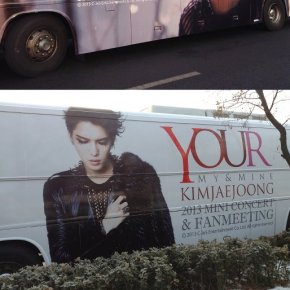 [TRAD + PIC] 130114 JYJ Facebook – Planning des bus promotionels pour &laquo;&nbsp;Your, My and Mine&nbsp;&raquo;