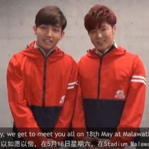 [VID] 130508 Message de Salutations de TVXQ pour le Catch Me concert de Kuala Lumpur (vosta || eng&nbsp;subs)