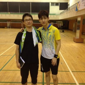 [PIC] 130703 Changmin, s&rsquo;entrainant au&nbsp;badminton