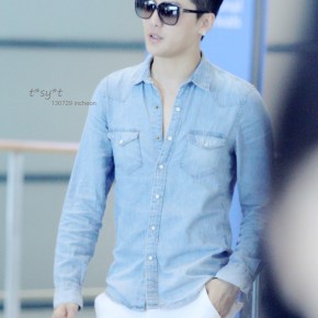 [PIC] 130729 Junsu – aéroport&nbsp;d&rsquo;Incheon