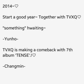 [TRAD+PIC] 131230 TVXQ – Messages du groupe sur Naver&nbsp;Music