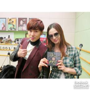 [PICS] 140113 Yunho avec Lee Sora, DJ de l&rsquo;émission de radio de&nbsp;KBS