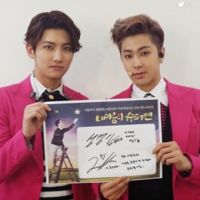 [PIC + VID] 140312 TVXQ – Message de soutien à Lee Dong&nbsp;Woo