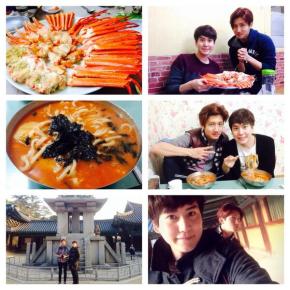 [TRAD+PIC] 140317 Changmin et Kyuhyun font le tour des&nbsp;restaurants
