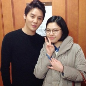 [PIC] 140407 Junsu avec l&rsquo;actrice Kim Min&nbsp;Young