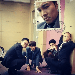 [PIC] 140624 Jaejoong – Shorry partage une photo de Jaejoong et du reste de l&rsquo;équipe de &lsquo;Triangle&rsquo;