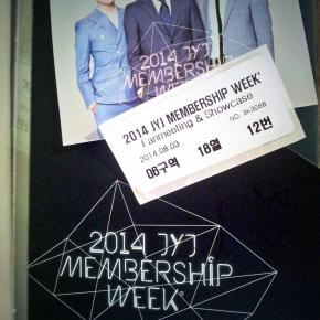 [TRAD] 140803 Fanmeeting lors de la JYJ Membership Week –&nbsp;résumé