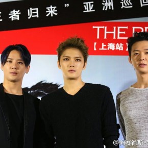 [PIC] 140920 JYJ – Conférence de presse pour le concert à Shanghai du &lsquo;2014 Asia&nbsp;Tour&rsquo;