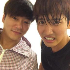 [PIC] 141003 Changmin avec son coach (sportif), avant et après l&rsquo;entraînement