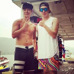 [PIC] 141123 Yoochun – Photo prise l&rsquo;été dernier quand il était allé faire du&nbsp;wakeboard