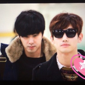 [PIC] 141225 TVXQ à l&rsquo;aéroport de Gimpo, de retour en&nbsp;Corée