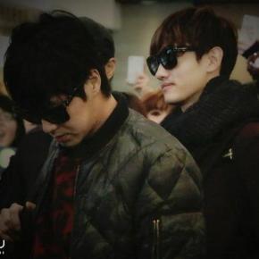 [PIC] 141214 TVXQ à l&rsquo;aéroport de Taipei, en direction du&nbsp;Japon