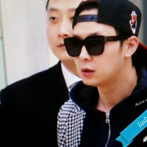[PIC] 150208 Yoochun à l&rsquo;aéroport de Gimpo, de retour en&nbsp;Corée