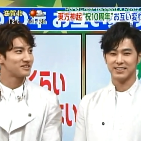 [VID] 150224 Tohoshinki dans l&rsquo;émission &laquo;&nbsp;Sukkiri&nbsp;&raquo;
