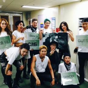 [PIC] 150419 Junsu avec ses danseurs après son concert &lsquo;Encore&rsquo; de la tournée&nbsp;‘Flower’