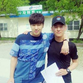 [PIC] 150621 Yunho sur le Facebook de 김태구, à la base militaire de la 11ème Division (à&nbsp;Gangwon-do)
