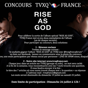 [ADMIN] Résultats du concours &laquo;&nbsp;RISE AS GOD&nbsp;&raquo; !