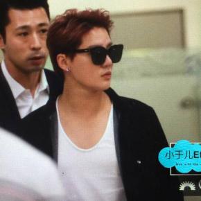 [PIC] 150928 Junsu à l&rsquo;aéroport de Gimpo, de retour en&nbsp;Corée